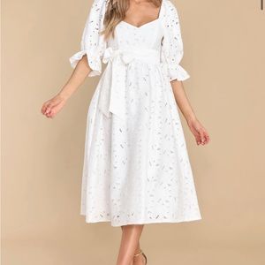 Midi Eyelet Dress